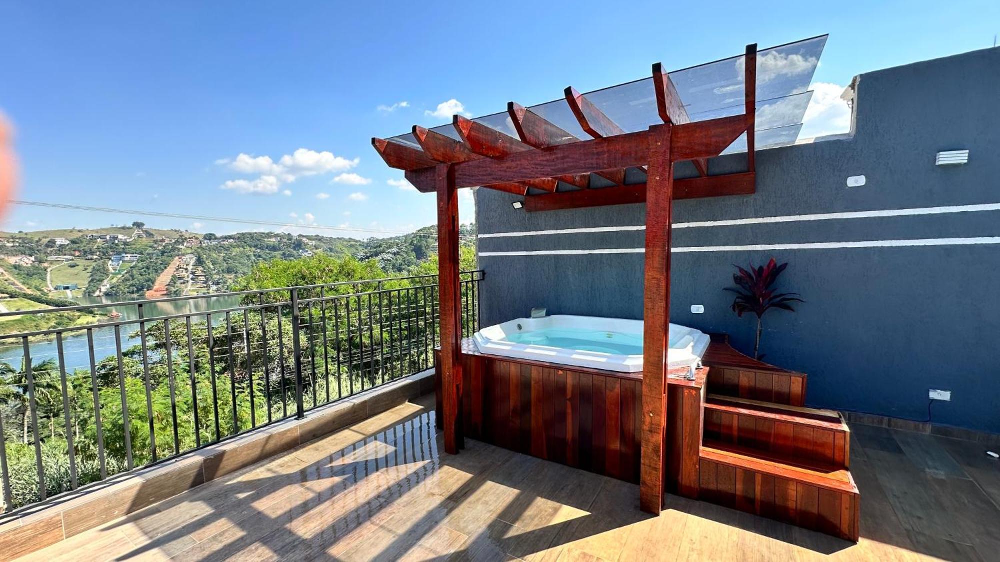 Chacara Gama Em Condominio Igarata-Sp - Jacuzzi Com Hidromassagem, Piscina E Sauna Exterior photo