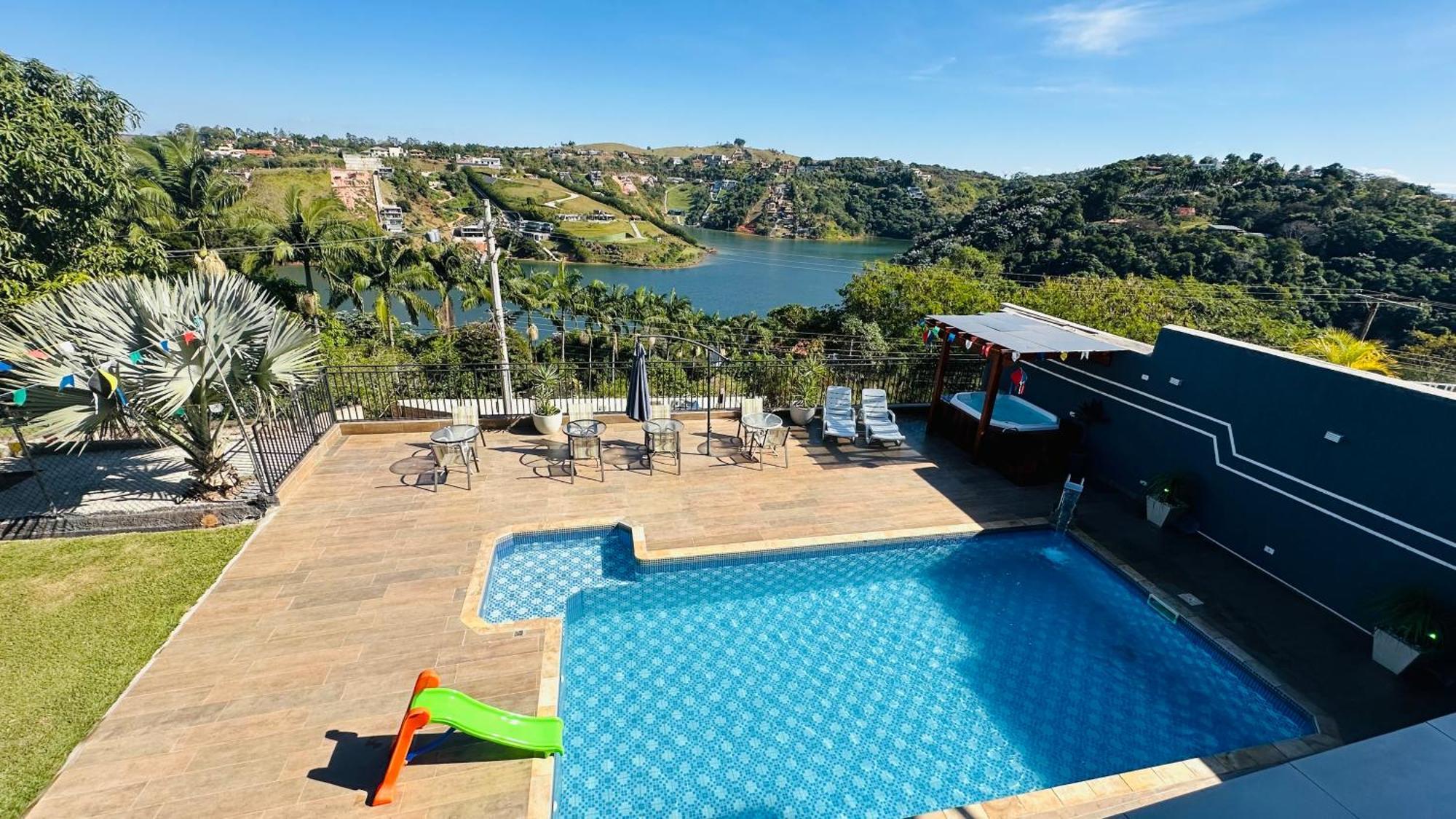 Chacara Gama Em Condominio Igarata-Sp - Jacuzzi Com Hidromassagem, Piscina E Sauna Exterior photo